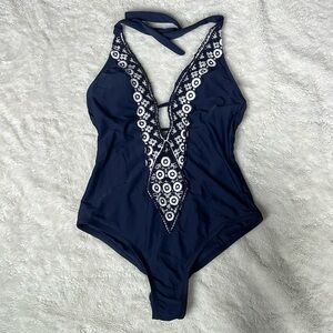 Navy blue one piece swim